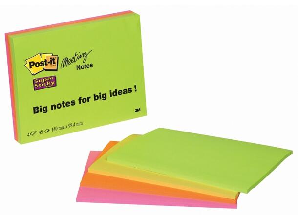 Post-It Meeting Notes 15x10(4) 